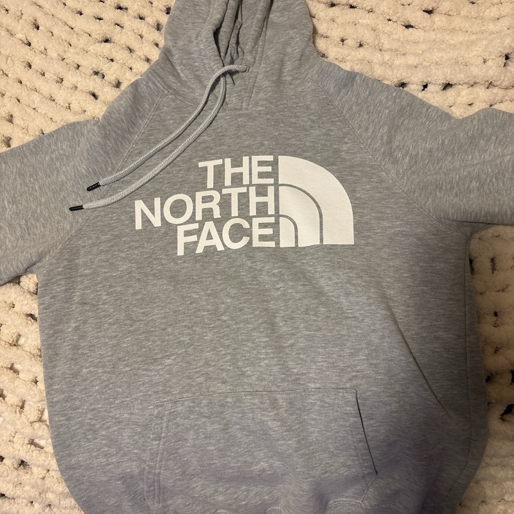 Light gray Northface hoodie